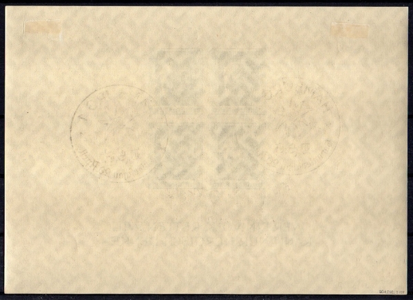 Michel Nr. 647 (Block 8), Briefmarkenausstellung gestempelt geprüft BPP.